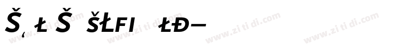 ScalaSansLF Bold字体转换